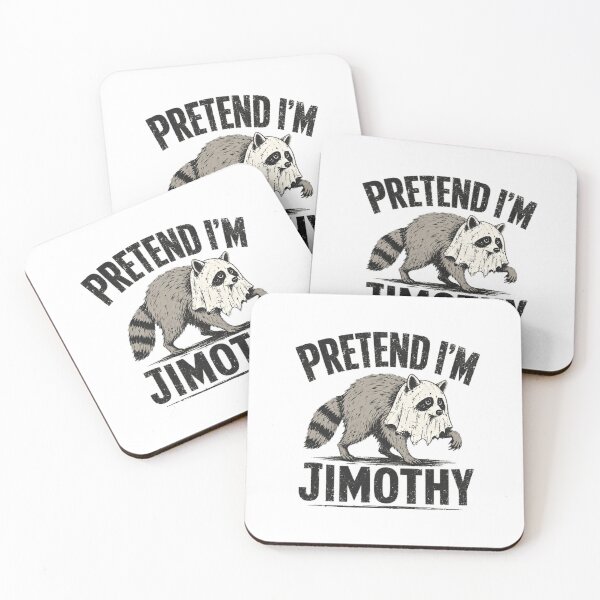 Item preview, Pretend I'm Jimothy Funny Raccoon Ghost Halloween Humor designed and sold by RetroMini2026.