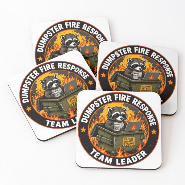 Item preview, Dumpster Fire Response Team Leader Chaos Management Work Humor designed and sold by SkeletonsDanger.