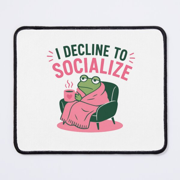 Item preview, I Decline To Socialize Introvert Homebody Funny Sarcastic designed and sold by RetroMini2026.