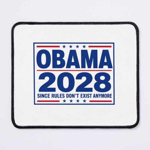 Item preview, Obama 2028 Since Rules Don't Exist Anymore Political Humor Satire Election Commentary designed and sold by RetroMini2026.