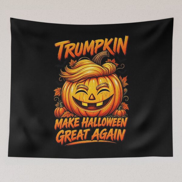 Item preview, Trumpkin Make Halloween Great Again Funny Pumpkin Parody designed and sold by ZephyrCove.