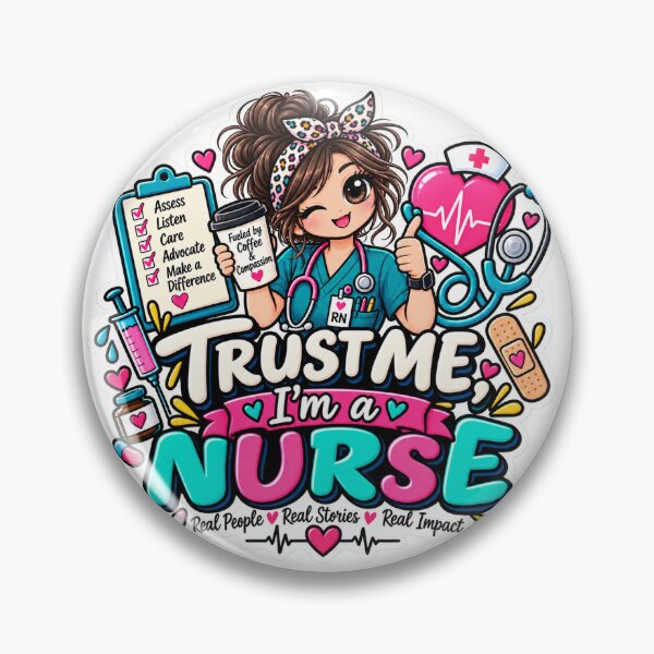 Item preview, Trust Me I'm a Nurse – Funny Nurse Gift Sticker designed and sold by Dr. Heartbeat.