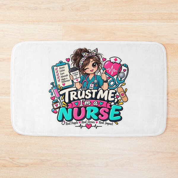 Item preview, Trust Me I'm a Nurse – Funny Nurse Gift Sticker designed and sold by Dr. Heartbeat.