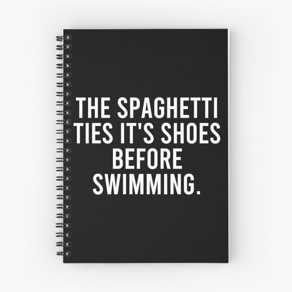 Item preview, The Spaghetti Ties It's Shoes Before Swimming designed and sold by marthavelony.