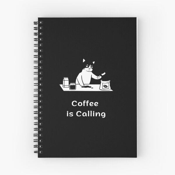 Item preview, Coffee Is Calling | Funny Coffee Cat | Espresso Yourself Cats designed and sold by ContigoART.