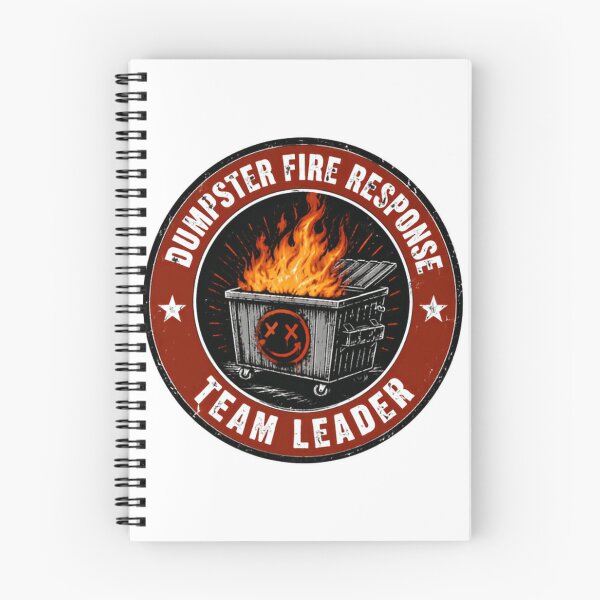 Item preview, Dumpster Fire Response Team Leader Chaos Manager Problem Solver Sarcastic Humor designed and sold by SkeletonsDanger.
