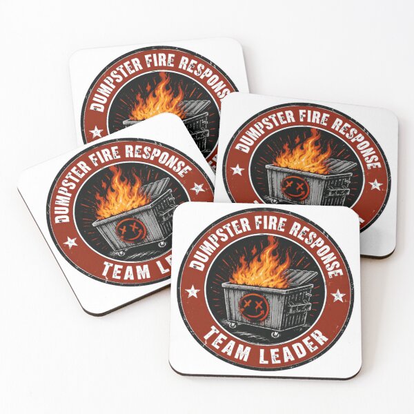 Item preview, Dumpster Fire Response Team Leader Chaos Manager Problem Solver Sarcastic Humor designed and sold by SkeletonsDanger.