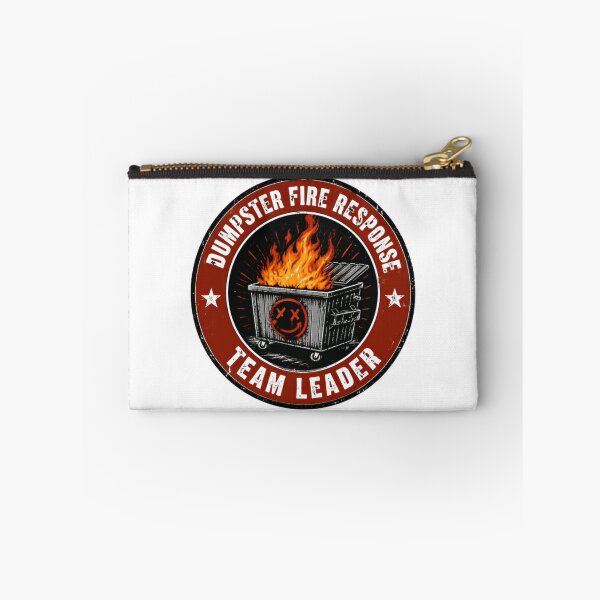 Item preview, Dumpster Fire Response Team Leader Chaos Manager Problem Solver Sarcastic Humor designed and sold by SkeletonsDanger.
