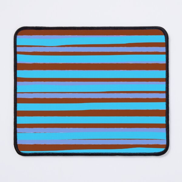 Item preview,  Rustic Blue and Brown Stripes Pattern designed and sold by CreativeCanvas8.