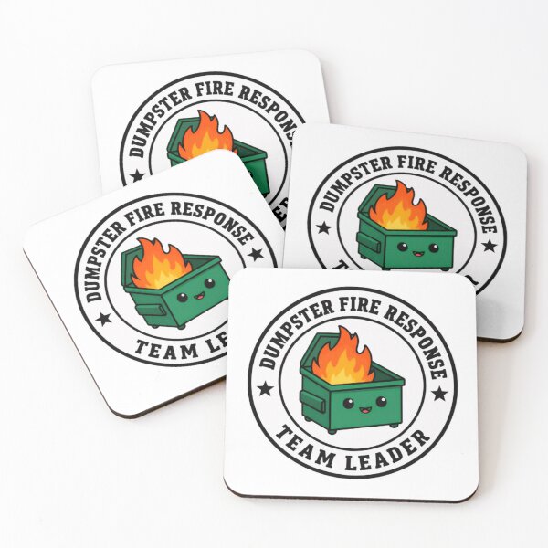 Item preview, Dumpster Fire Response Team Leader Workplace Management Humor designed and sold by SkeletonsDanger.