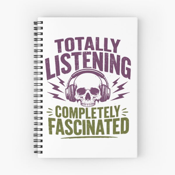 Item preview, Totally Listening Completely Fascinated Sarcastic Humor Music Headphones Listener designed and sold by HumansStuck12.