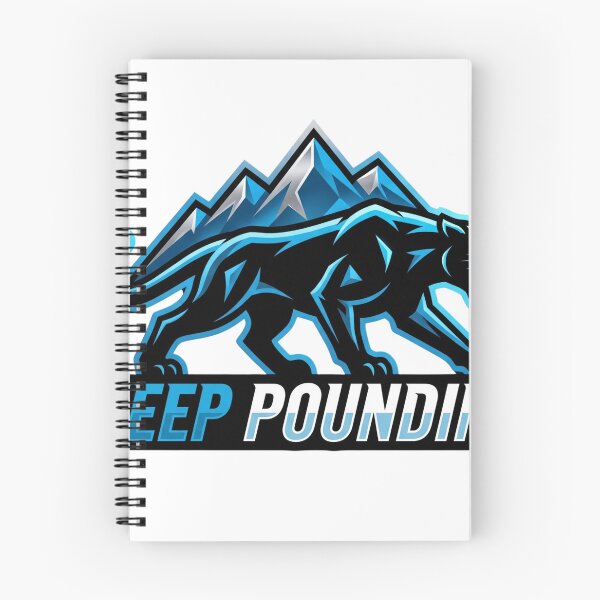 Item preview, Keep Pounding Panther Mascot Crest Blue Mountain Ridge designed and sold by Pandora´s Box.