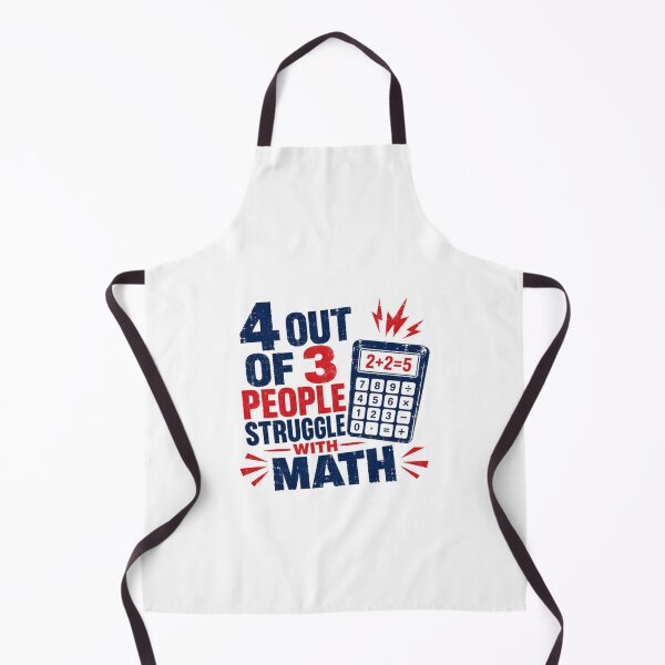 Item preview, 4 Out Of 3 People Struggle With Math Funny Mathematics Student Teacher Humor designed and sold by HumansStuck12.