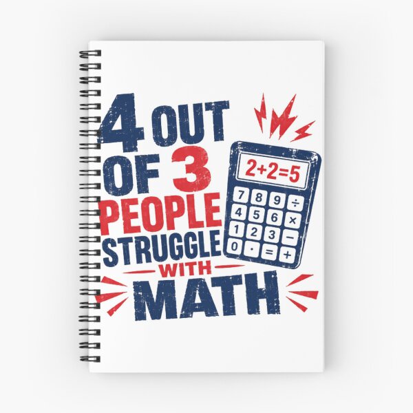 Item preview, 4 Out Of 3 People Struggle With Math Funny Mathematics Student Teacher Humor designed and sold by HumansStuck12.