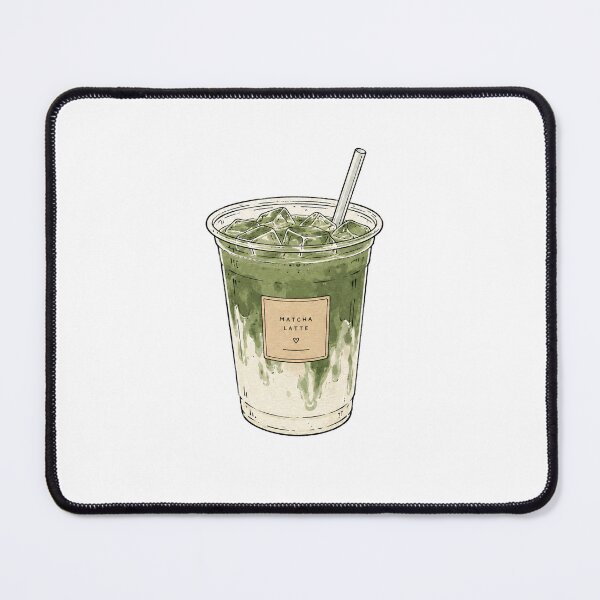 Item preview, Iced Matcha Latte – Sage Green Cafe Aesthetic designed and sold by MoodMeow.