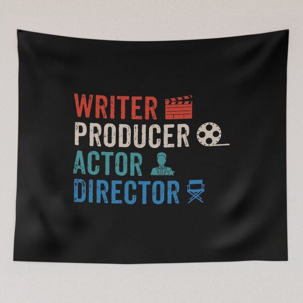 Item preview, Writer Producer Actor Director - Retro Drama Filmmaking Gift designed and sold by marthavelony.