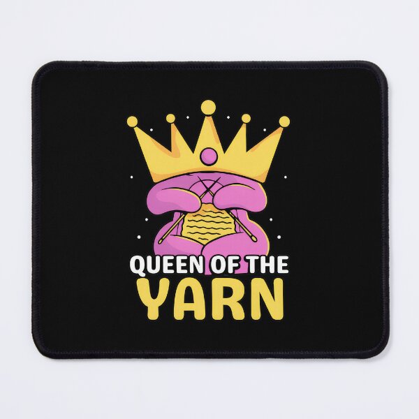 Item preview, Queen of the Yarn Crown Knitting Crafting Hobbyist Gift designed and sold by drapermfraddl.