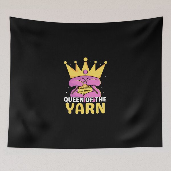 Item preview, Queen of the Yarn Crown Knitting Crafting Hobbyist Gift designed and sold by drapermfraddl.