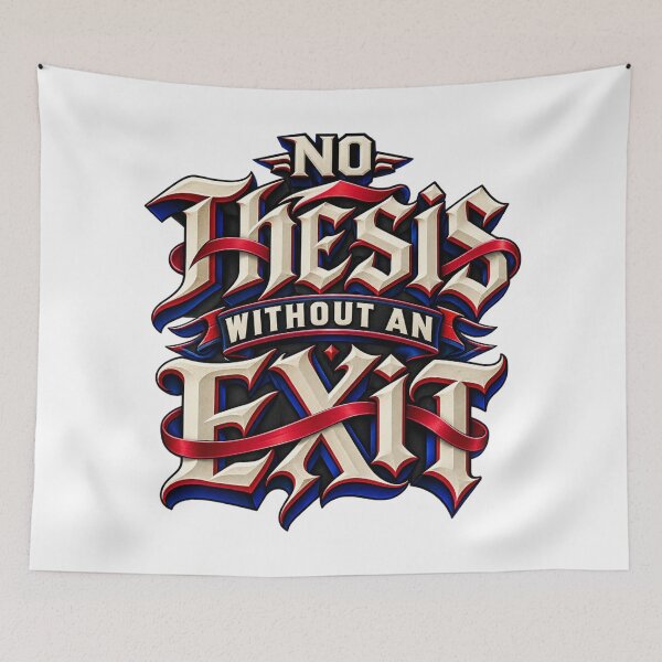 Item preview, No Thesis Without an Exit Blackletter Trading Rule designed and sold by VolatilityEdge.