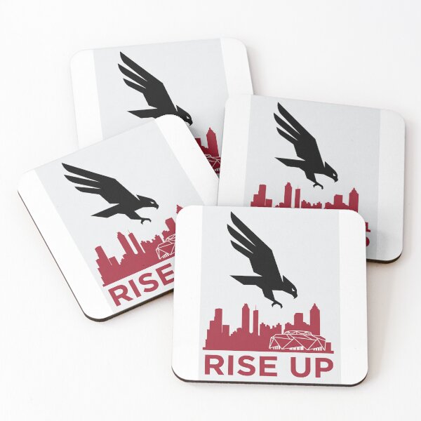 Item preview, Rise Up Falcon Diving Skyline Minimalist Poster designed and sold by Pandora´s Box.