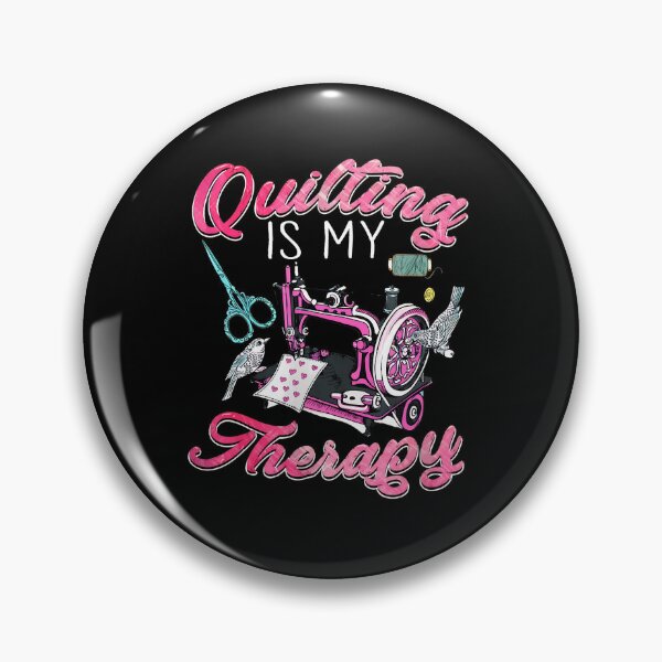 Item preview, Quilting Is My Therapy Sewing Machine Birds Design designed and sold by drapermfraddl.