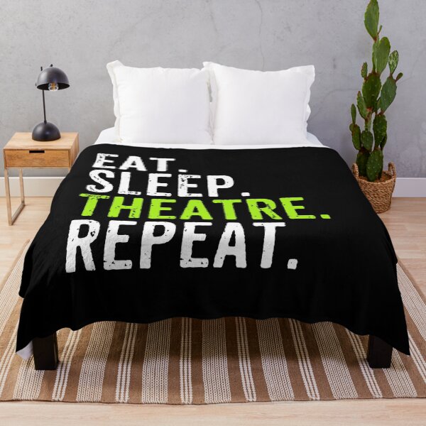 Item preview, Eat Sleep Theatre Repeat -Actor Actress Theater Gift designed and sold by marthavelony.