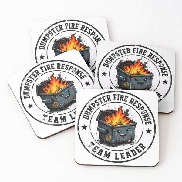 Item preview, Dumpster Fire Response Team Leader Work Humor Manager Leadership designed and sold by SkeletonsDanger.
