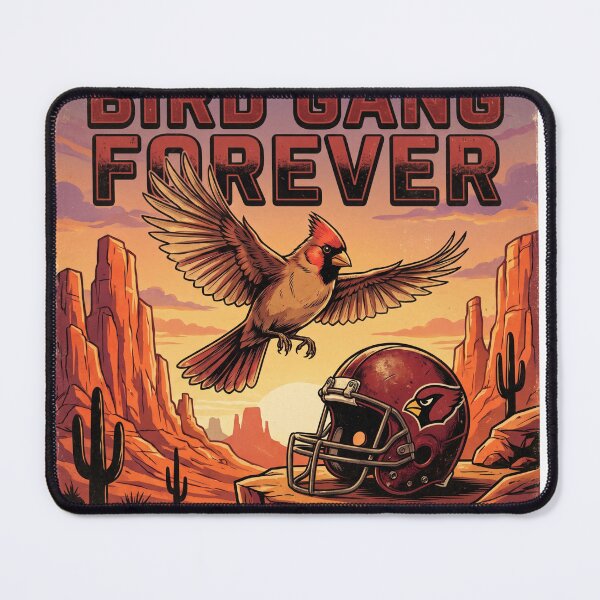 Item preview, Bird Gang Forever Cardinal Soaring Desert Sunset Retro designed and sold by Pandora´s Box.