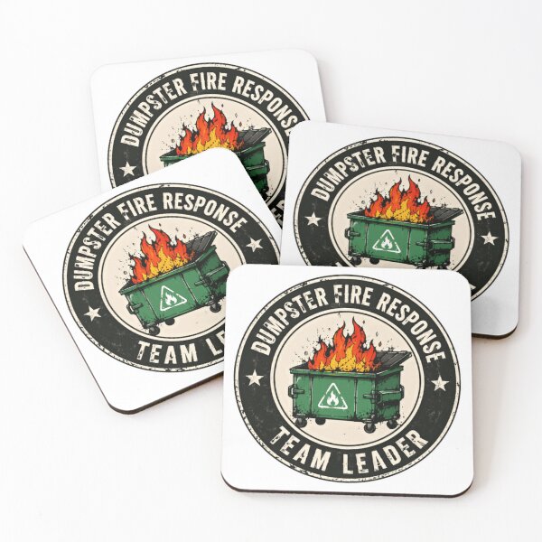 Item preview, Dumpster Fire Response Team Leader Work Manager Humor Leadership designed and sold by SkeletonsDanger.