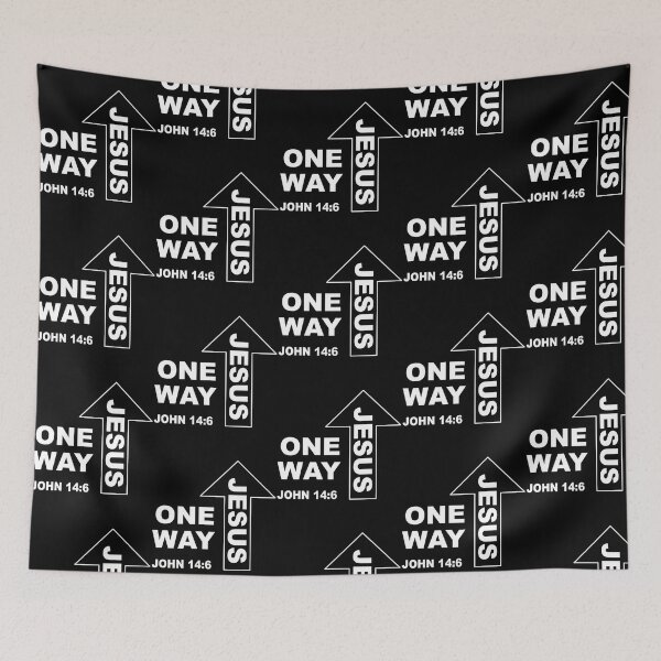 Item preview, One Way - Jesus With Bible Verse John 14 Verse 6 designed and sold by denney-colene.