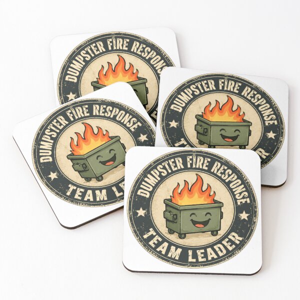 Item preview, Dumpster Fire Response Team Leader Management Leadership Workplace Humor designed and sold by SkeletonsDanger.