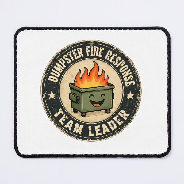 Item preview, Dumpster Fire Response Team Leader Management Leadership Workplace Humor designed and sold by SkeletonsDanger.