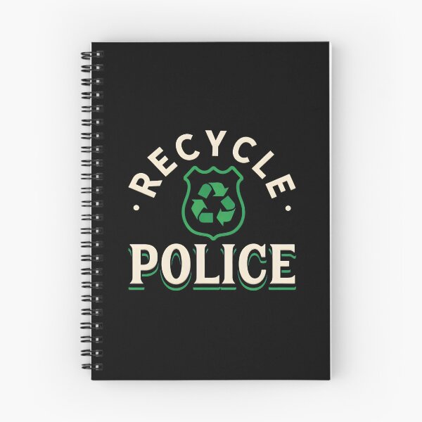 Item preview, Recycle Police Shield Eco Funny Design designed and sold by drapermfraddl.
