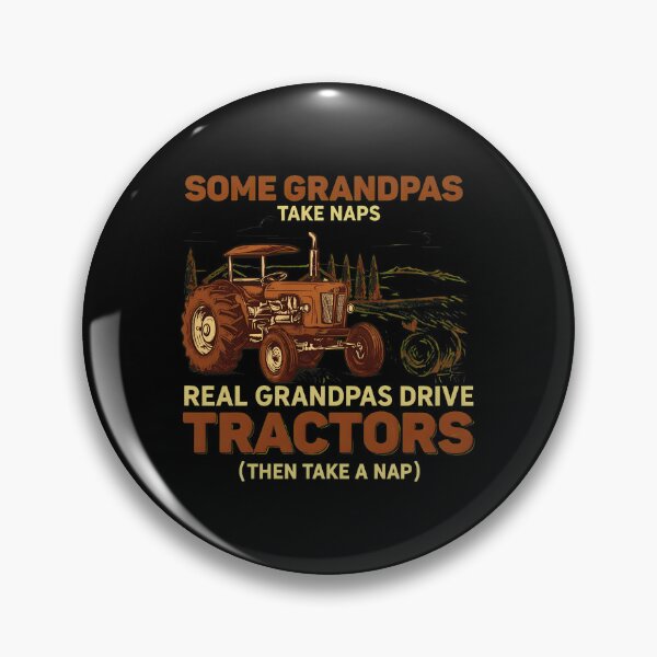 Item preview, Real Grandpas Drive Tractors Grandpa Humor Retro Vehicle designed and sold by kanipelfrebersg.