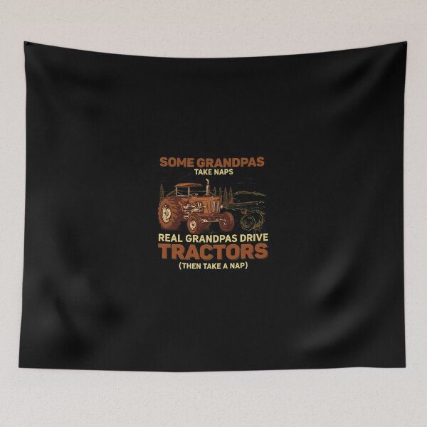 Item preview, Real Grandpas Drive Tractors Grandpa Humor Retro Vehicle designed and sold by kanipelfrebersg.