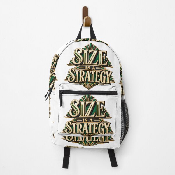 Item preview, Size Is a Strategy Art Deco Risk Management designed and sold by VolatilityEdge.