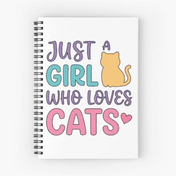 Item preview, Just a Girl Who Loves Cats - Funny Cat Lady Typography Quote designed and sold by PrintforDesign.