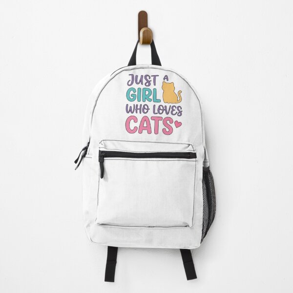 Item preview, Just a Girl Who Loves Cats - Funny Cat Lady Typography Quote designed and sold by PrintforDesign.