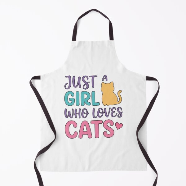 Item preview, Just a Girl Who Loves Cats - Funny Cat Lady Typography Quote designed and sold by PrintforDesign.