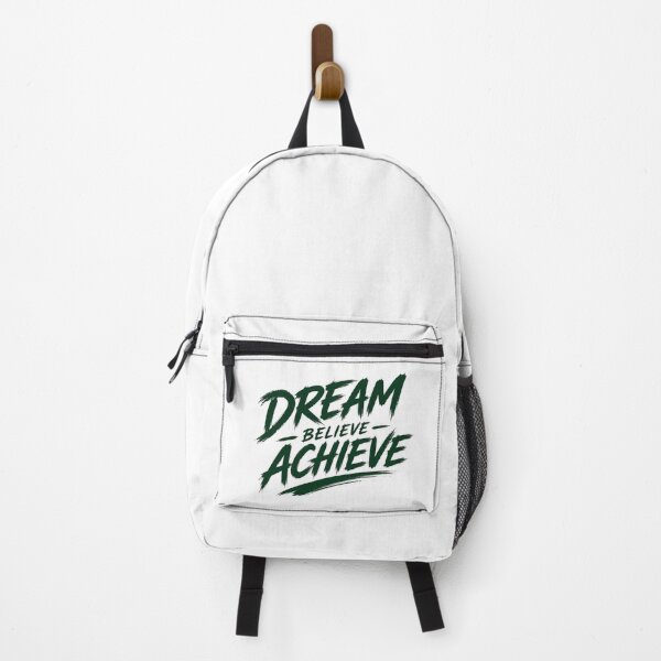 Item preview, Dream Believe Achieve Motivational Brush Typography designed and sold by LarkLeaf.