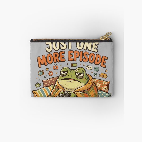 Item preview, Just One More Episode – Sleepy Frog Funny Binge Watching Design designed and sold by RajDeals.