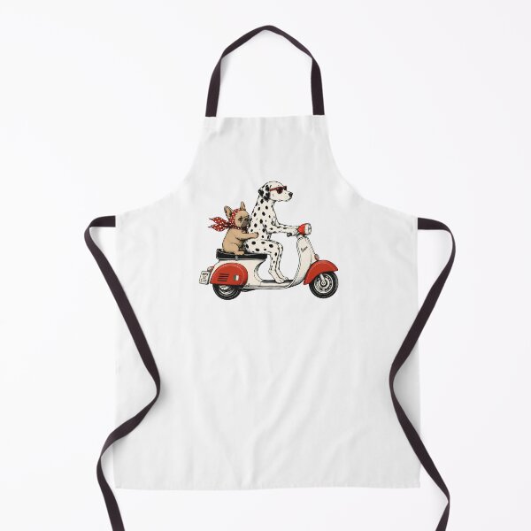 Item preview, Dalmatian & French Bulldog on Red Scooter designed and sold by LuvePress.