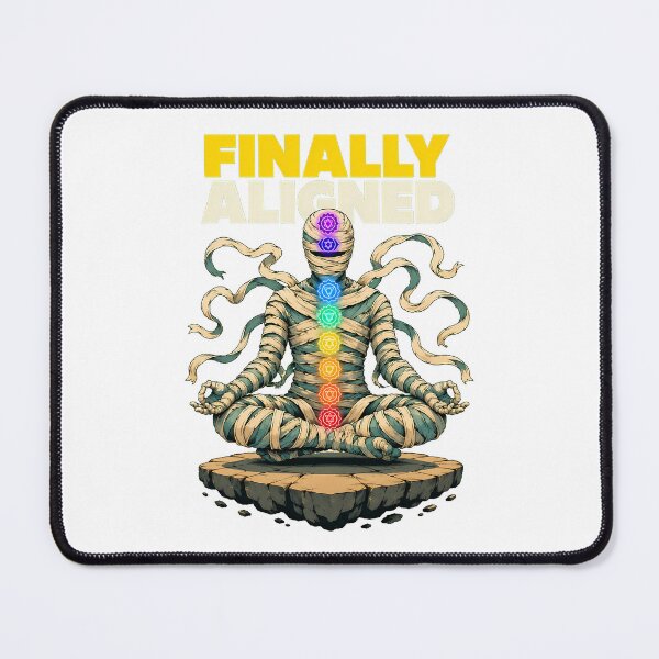 Item preview, Finally Aligned Meditating Mummy Funny Yoga Chakra designed and sold by chattsuede.