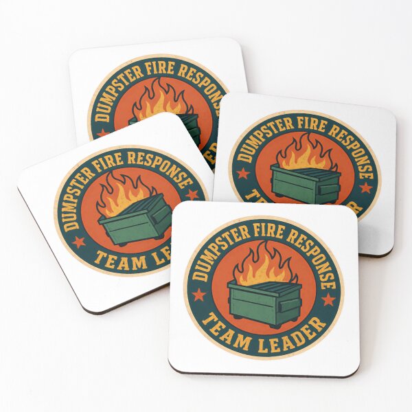 Item preview, Dumpster Fire Response Team Leader Manager Leadership Workplace Humor designed and sold by SkeletonsDanger.