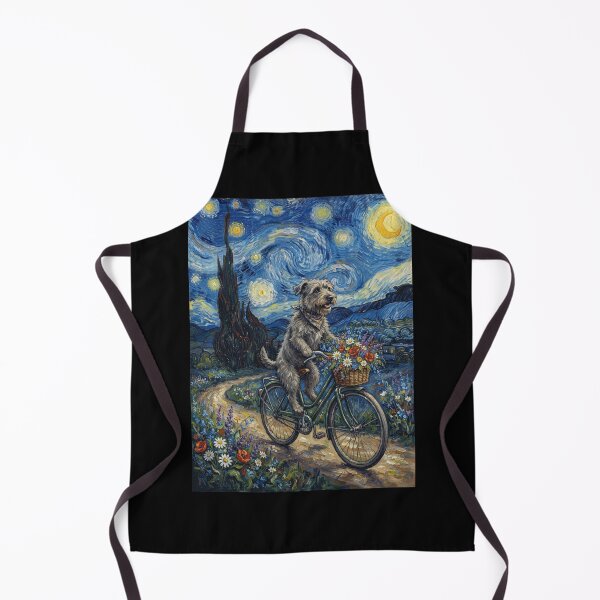 Item preview, Glen of Imaal Terrier Biking Bike Starry Night Van Gogh Art Dog Lover designed and sold by dian-rody-crest.