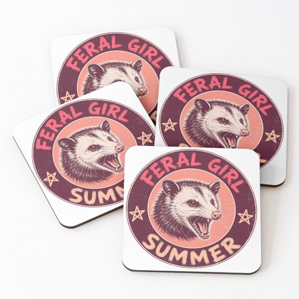 Item preview, Feral Girl Summer Opossum Wild Untamed Women designed and sold by SkeletonsDanger.