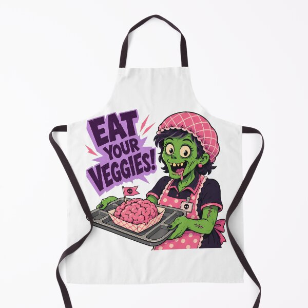Item preview, Zombie Lunch Lady Halloween Funny Cafeteria Worker designed and sold by chattsuede.
