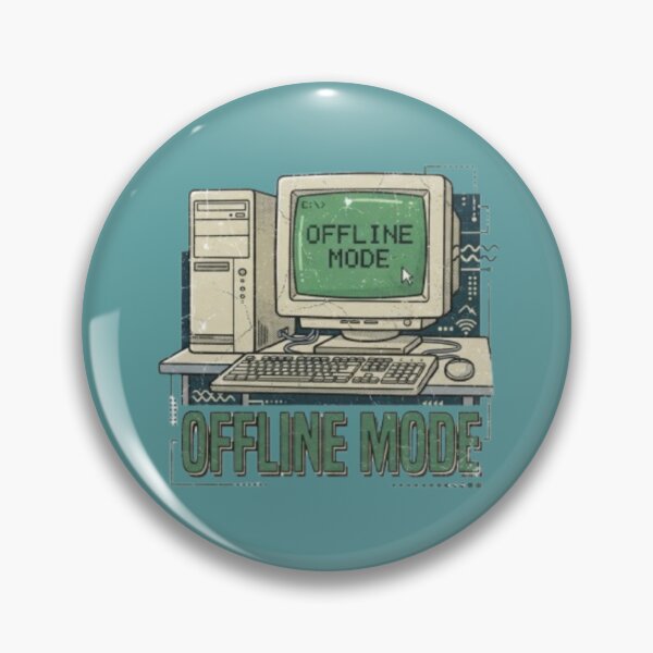 Item preview, Offline Mode Retro 90s CRT Computer designed and sold by FABIOLA1970.