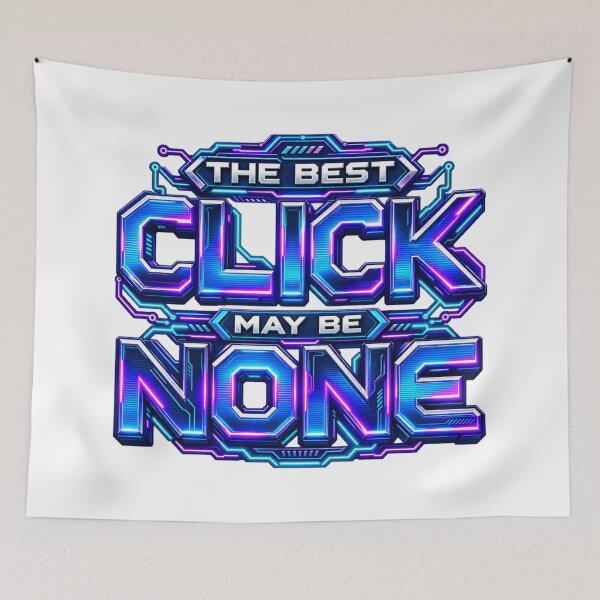 Item preview, The Best Click May Be None Cyber Trading Patience designed and sold by VolatilityEdge.