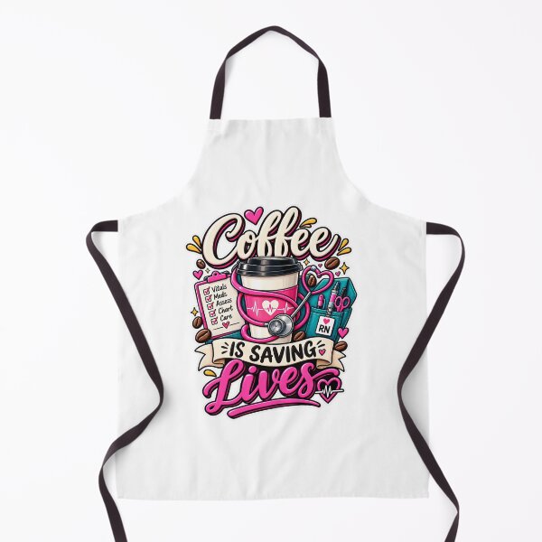 Item preview, Coffee Is Saving Lives – Funny Nurse Coffee Nursing Sticker designed and sold by Dr. Heartbeat.